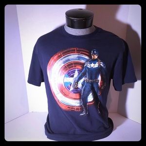 Male Captain America Large Shirt